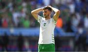 26 June 2016; Shane Long of Republic of Ireland following his side's defeat in the UEFA Euro 2016 Round of 16 match between France and Republic of Ireland at Stade des Lumieres in Lyon, France. Photo by Stephen McCarthy/Sportsfile