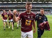 26 June 2016; John Heslin of Westmeath celebrates after the Leinster GAA Football Senior Championship Semi-Final match between Kildare and Westmeath at Croke Park in Dublin. Photo by Oliver McVeigh/Sportsfile