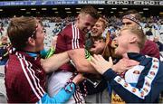 26 June 2016; Ger Egan of Westmeath celebrates with fans in the stand after the Leinster GAA Football Senior Championship Semi-Final match between Kildare and Westmeath at Croke Park in Dublin. Photo by Oliver McVeigh/Sportsfile