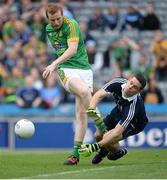 26 June 2016; Dalton McDonagh of Meath in action against Stephen Cluxton of Dublin during the Leinster GAA Football Senior Championship Semi-Final match between Dublin and Meath at Croke Park in Dublin. Photo by Oliver McVeigh/Sportsfile