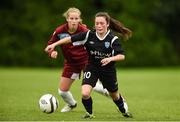 26 June 2016; Alannah McEvoy of Metropolitan Girls League in action against Meghen Hengerer of Galway and District League during their FAI U16 Gaynor Cup Final at University of Limerick in Limerick. Photo by Diarmuid Greene/Sportsfile
