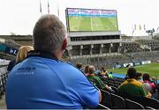 26 June 2016; Supporters watch the France V Republic of Ireland UEFA Euro 2016 game on the big screens before the Football Senior Championship Semi-Final match between Dublin and Meath at Croke Park in Dublin. Photo by Oliver McVeigh/Sportsfile