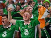 22 June 2016; Republic of Ireland supporters celebrate their goal during the UEFA Euro 2016 Group E match between Italy and Republic of Ireland at Stade Pierre-Mauroy in Lille, France. Photo by Stephen McCarthy/Sportsfile