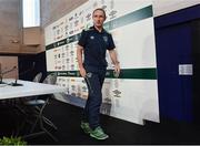 27 June 2016; Republic of Ireland manager Martin O'Neill leaves after a press conference in Versailles, Paris, France. Photo by David Maher/Sportsfile