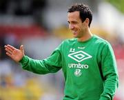 8 August 2010; Shamrock Rovers new signing Neale Fenn before the start of the game. Airtricity League Premier Division, Shamrock Rovers v Bohemians, Tallaght Stadium, Tallaght, Dublin. Picture credit: David Maher / SPORTSFILE