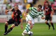 8 August 2010; Robert Bayly, Shamrock Rovers, in action against Glenn Cronin, Bohemians. Airtricity League Premier Division, Shamrock Rovers v Bohemians, Tallaght Stadium, Tallaght, Dublin. Picture credit: David Maher / SPORTSFILE