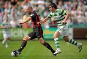 8 August 2010; Paul Keegan, Bohemians, in action against Robert Bayly, Shamrock Rovers. Airtricity League Premier Division, Shamrock Rovers v Bohemians, Tallaght Stadium, Tallaght, Dublin. Picture credit: David Maher / SPORTSFILE