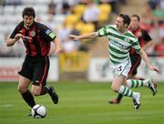 8 August 2010; Ken Oman, Bohemians, in action against Paddy Kavanagh, Shamrock Rovers. Airtricity League Premier Division, Shamrock Rovers v Bohemians, Tallaght Stadium, Tallaght, Dublin. Picture credit: David Maher / SPORTSFILE