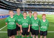 8 August 2010; Young whistler officials from Kilkenny, including; Aidan Byrne, Shane Byrne, Seán Morrissey, Dylan Dunphy Wallace, Conor Hackett and Des Dunne. GAA Into Mini-Sevens during half time of the GAA Hurling All-Ireland Senior Championship Semi-Final, Kilkenny v Cork, Croke Park, Dublin. Picture credit: Ray McManus / SPORTSFILE