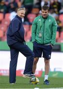 25 June 2016; Ireland head coach Joe Schmidt, left, with Jared Payne before the Castle Lager Incoming Series 3rd Test between South Africa and Ireland at the Nelson Mandela Bay Stadium in Port Elizabeth, South Africa. Photo by Brendan Moran/Sportsfile