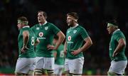 25 June 2016; Ireland players, from left, Jamie Heaslip, Devin Toner, Iain Henderson and CJ Stander during the Castle Lager Incoming Series 3rd Test between South Africa and Ireland at the Nelson Mandela Bay Stadium in Port Elizabeth, South Africa. Photo by Brendan Moran/Sportsfile