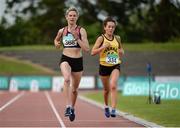 25 June 2016; Deirdre Byrne of Sli Cualann A.C., on her way to winning the Womens 5000m during the GloHealth National Senior Track & Field Championships at Morton Stadium in Santry, Co Dublin. Photo by Sam Barnes/Sportsfile