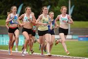 25 June 2016; Women's 1500m Heat 1 competitors, from left, Joyce Aisling of Claremorris A.C., Fiona Kehoe of Kilmore A.C., Ciara Mageean of UCD A.C., and Niamh Boland of Crusaders A.C., during the GloHealth National Senior Track & Field Championships at Morton Stadium in Santry, Co Dublin. Photo by Sam Barnes/Sportsfile