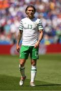 26 June 2016; Jeff Hendrick of Republic of Ireland during the UEFA Euro 2016 Round of 16 match between France and Republic of Ireland at Stade des Lumieres in Lyon, France. Photo by Stephen McCarthy/Sportsfile
