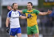 25 June 2016; Michael Murphy of Donegal in action against Vinny Corey of Monaghan during the Ulster GAA Football Senior Championship Semi-Final game between Donegal and Monaghan at Kingspan Breffni Park in Cavan. Photo by Ramsey Cardy/Sportsfile