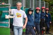 28 June 2016; Eleven-time Champion National Hunt Jockey Ruby Walsh was joined by trainee jockeys from RACE - Racing Academy and Centre of Education to launch the Jog for Jockeys 5km & 10km races at the Curragh Racecourse on Sunday 21st August. All monies raised will be donated to the Irish Injured Jockeys. Participants can register online at www.jogforjockeys.ie. Pictured at the launch are Ruby Walsh and RACE trainee jockeys, from left, Lisa Marie Owens, from Kilmead, Co Kildare, Nessa O'Brien, from Nenagh, Co. Tipperary, Cian Walsh, from Donadea, Co Kildare, and Ben Love, from Dunshaughlin, Co Meath. Curragh House, Kildare, Co Kildare. Photo by Cody Glenn/Sportsfile