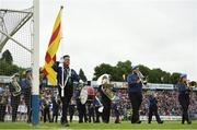 25 June 2016; The St. Michael's Scout Band of Enniskillen during the pre-match parade ahead of the Ulster GAA Football Senior Championship Semi-Final game between Donegal and Monaghan at Kingspan Breffni Park in Cavan. Photo by Ramsey Cardy/Sportsfile