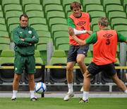 10 August 2010; Republic of Ireland head coach Marco Tardelli watches on during squad training ahead of their international friendly against Argentina on Wednesday. Republic of Ireland squad training, Aviva Stadium, Lansdowne Road, Dublin. Picture credit: David Maher / SPORTSFILE