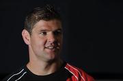 10 August 2010; Ulster's Johann Muller speaking during a press conference during pre-season preparations. Ulster rugby press conference, Newforge Training Grounds, Belfast. Picture credit: Oliver McVeigh / SPORTSFILE