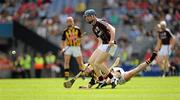 8 August 2010; Conor Cooney, Galway, in action against Ollie Walsh, Kilkenny. ESB GAA Hurling All-Ireland Minor Championship Semi-Final, Kilkenny v Galway, Croke Park, Dublin. Picture credit: Ray McManus / SPORTSFILE