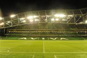 4 August 2010; A general view of the Aviva Stadium after the game. Friendly Match, Airtricity League XI v Manchester United, Aviva Stadium, Lansdowne Road, Dublin. Picture credit: Brendan Moran / SPORTSFILE