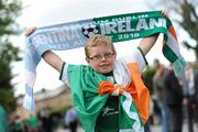 11 August 2010; Republic of Ireland fan Jamie Maher, age 8, from Castlecomer, Co. Kilkenny, on his way to the game. International Friendly, Republic of Ireland v Argentina, Aviva Stadium, Lansdowne Road, Dublin. Picture credit: Stephen McCarthy / SPORTSFILE