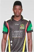 28 June 2016; Alzarri Joseph, St Kitts and Nevis Patriots. St Kitts and Nevis Patriots squad portraits, St. Kitts Marriott Resort, Frigate Bay Road, Frigate Bay, St. Kitts & Nevis. Photo by Ashley Allen/Sportsfile