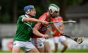 28 June 2016; Shane Kingston of Cork in action against Mike Casey of Limerick during the Bord Gáis Energy Munster U21 Hurling Championship Quarter-Final match between Limerick and Cork at Páirc Uí Rinn in Cork. Photo by Seb Daly/Sportsfile