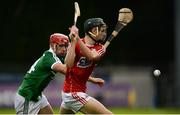 28 June 2016; Mark Coleman of Cork in action against Barry Nash of Limerick during the Bord Gáis Energy Munster U21 Hurling Championship Quarter-Final match between Limerick and Cork at Páirc Uí Rinn in Cork. Photo by Seb Daly/Sportsfile