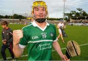 28 June 2016; Oisin O’Reilly of Limerick celebrates following his team's victory in the Bord Gáis Energy Munster U21 Hurling Championship Quarter-Final match between Limerick and Cork at Páirc Uí Rinn in Cork. Photo by Seb Daly/Sportsfile