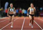 28 June 2016; Niamh Whelan, left, and Joan Healy, right, of Ireland competing during the Cork City Sports at CIT, Bishopstown, Cork. Photo by Eóin Noonan/Sportsfile