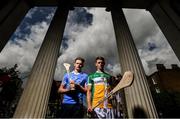 5 July 2016; Dublin’s Shane Barrett and Offaly’s Emmet Nolan were in Dublin today to look ahead to next Bord Gáis Energy GAA Hurling U-21 Leinster final. The game takes place on Wednesday, July 6th at O’Connor Park in Tullamore with a 7.30 throw-in time. The game will be broadcast live on TG4 from 7.00pm. St Stephen’s Church, Mount St Crescent, Dublin. Photo by Stephen McCarthy/Sportsfile