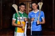 5 July 2016; Dublin’s Shane Barrett and Offaly’s Emmet Nolan were in Dublin today to look ahead to next Bord Gáis Energy GAA Hurling U-21 Leinster final. The game takes place on Wednesday, July 6th at O’Connor Park in Tullamore with a 7.30 throw-in time. The game will be broadcast live on TG4 from 7.00pm. St Stephen’s Church, Mount St Crescent, Dublin. Photo by Stephen McCarthy/Sportsfile
