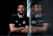 29 June 2016; Killian Brennan of Shamrock Rovers poses for a portrait following a press conference ahead of the Europa League Qualifier 1st round between Shamrock Rovers and Rovaniemi at Tallaght Stadium, Dublin. Photo by Cody Glenn/Sportsfile