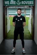 29 June 2016; Killian Brennan of Shamrock Rovers poses for a portrait following a press conference ahead of the Europa League Qualifier 1st round between Shamrock Rovers and Rovaniemi at Tallaght Stadium, Dublin. Photo by Cody Glenn/Sportsfile