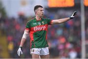 18 June 2016; Evan Regan of Mayo during the Connacht GAA Football Senior Championship Semi-Final match between Mayo and Galway at Elverys MacHale Park in Castlebar, Co Mayo. Photo by Ramsey Cardy/Sportsfile