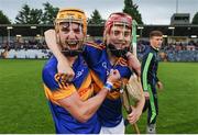 30 June 2016; Cian Darcy, left, and Conor Stakelum of Tipperary celebrate after the Electric Ireland Munster GAA Hurling Minor Championship Semi-Final game between Cork and Tipperary at Pairc Ui Rinn in Cork. Photo by Eóin Noonan/Sportsfile