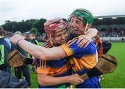 30 June 2016; Brian McGrath, right, and Conor Stakelum of Tipperary celebrate after the Electric Ireland Munster GAA Hurling Minor Championship Semi-Final game between Cork and Tipperary at Pairc Ui Rinn in Cork. Photo by Eóin Noonan/Sportsfile