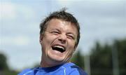 13 August 2010; Leinster's Brian O'Driscoll in jovial mood at the Centra Leinster Rugby Summer Camps 2010. Donnybrook, Dublin. Picture credit: Dáire Brennan / SPORTSFILE