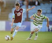 13 August 2010; Ryan Brennan, Drogheda United, in action against Robert Bayly, Shamrock Rovers. Airtricity League Premier Division, Drogheda United v Shamrock Rovers, United Park, Drogheda, Co. Louth. Picture credit: David Maher / SPORTSFILE