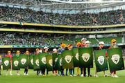 11 August 2010; A general view of the pre match ceremony. International Friendly, Republic of Ireland v Argentina, Aviva Stadium, Lansdowne Road, Dublin. Picture credit: Stephen McCarthy / SPORTSFILE