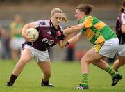 14 August 2010; Una Carroll, Galway, in action against Aisling Leonard, Kerry. TG4 Ladies Football All-Ireland Senior Championship Quarter-Final, Galway v Kerry, St Rynagh's, Banagher, Co. Offaly. Picture credit: Brendan Moran / SPORTSFILE