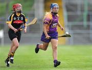 14 August 2010; Katrina Parrock, Wexford, in action against Jacqui Frisby, Kilkenny. Gala All-Ireland Senior Camogie Championship Semi-Final, Kilkenny v Wexford, Nowlan Park, Kilkenny. Picture credit: Matt Browne / SPORTSFILE
