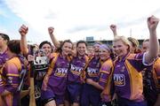 14 August 2010; Wexford players celebrate after the game against Kilkenny. Gala All-Ireland Senior Camogie Championship Semi-Final, Kilkenny v Wexford, Nowlan Park, Kilkenny. Picture credit: Matt Browne / SPORTSFILE