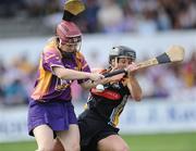 14 August 2010; Evelyn Quigley, Wexford, in action against Lizzie Lyng, Kilkenny. Gala All-Ireland Senior Camogie Championship Semi-Final, Kilkenny v Wexford, Nowlan Park, Kilkenny. Picture credit: Matt Browne / SPORTSFILE