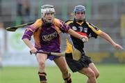 14 August 2010; Kate Kelly, Wexford, in action against Ann Dalton, Kilkenny. Gala All-Ireland Senior Camogie Championship Semi-Final, Kilkenny v Wexford, Nowlan Park, Kilkenny. Picture credit: Matt Browne / SPORTSFILE