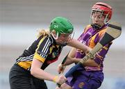 14 August 2010; Edwina Keane, Kilkenny, in action against Fiona Kavanagh, Wexford. Gala All-Ireland Senior Camogie Championship Semi-Final, Kilkenny v Wexford, Nowlan Park, Kilkenny. Picture credit: Matt Browne / SPORTSFILE