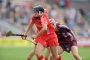 14 August 2010; Gemma O'Connor, Cork, in action against Aislinn Connolly, Galway. Gala All-Ireland Senior Camogie Championship Semi-Final, Galway v Cork, Nowlan Park, Kilkenny. Picture credit: Matt Browne / SPORTSFILE