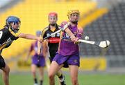 14 August 2010; Deirdre Codd, Wexford, in action against Ann Dalton, Kilkenny. Gala All-Ireland Senior Camogie Championship Semi-Final, Kilkenny v Wexford, Nowlan Park, Kilkenny. Picture credit: Matt Browne / SPORTSFILE