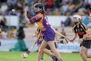 14 August 2010; Catherine O'Loughlin, Wexford, in action against Aoife Neary, Kilkenny. Gala All-Ireland Senior Camogie Championship Semi-Final, Kilkenny v Wexford, Nowlan Park, Kilkenny. Picture credit: Matt Browne / SPORTSFILE